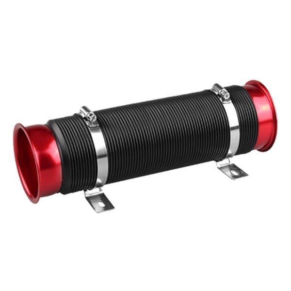 フレキシブル エアダクトホース 固定 フレッシュエアー ジャバラ ダクト 車載 伸縮 燃費 アップ 改善 レッド JYABADUCT-RD |  | 06