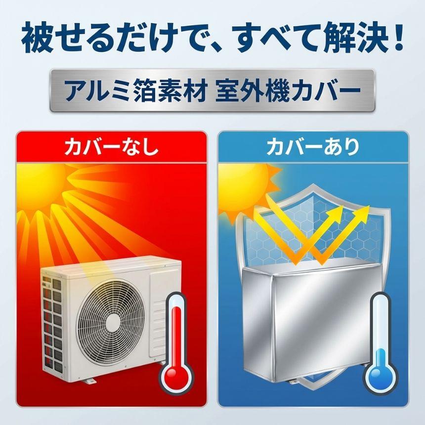 室外機カバー エアコンカバー エアコン室外機カバー アルミ 室外機
