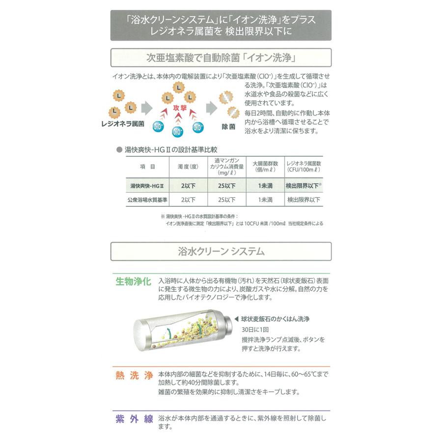 最新機種！リビングテクノロジー 湯快爽快-HGII LD-361（お取付け工事無し・本体のみ） 旭硝子生活関連事業承継 24時間風呂 循環温浴器 送料無料の画像