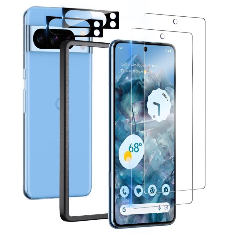 【美品】【フィルム2枚付】Google Pixel 8 Pro 128GB ベイ Google Pixel 8 Pro フィルム 2枚 + カメラフィルム2枚【指紋認証対応