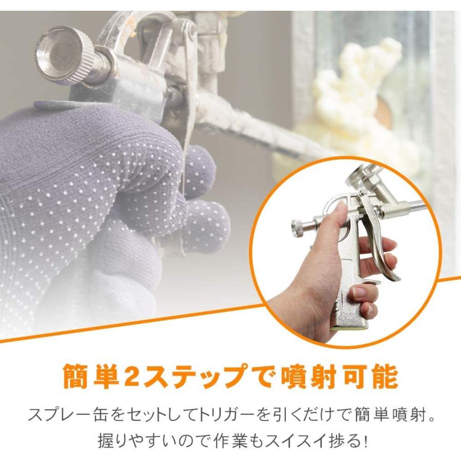 発泡 ウレタンガン 2本 コーキング ガン フォームガン スプレー式 耐久