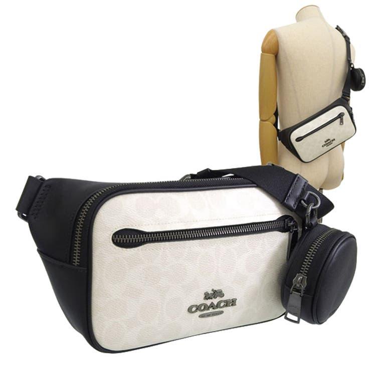COACH コーチ バッグ メンズ ボディバッグ アウトレット ホワイト