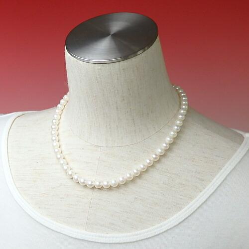 アコヤ本真珠 7mm~7.5mm ネックレス 40cm シルバー金具 パール あこや 本真珠 ケース付き クリスマス ギフトに プレゼントに |  | 02