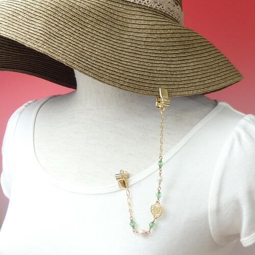 メール便 帽子クリップ 淡水真珠 情熱の薔薇 帽子留め レディース ハットクリップ 帽子ホルダー ハットキーパー シェイプレット おしゃれ マスククリップ |  | 03