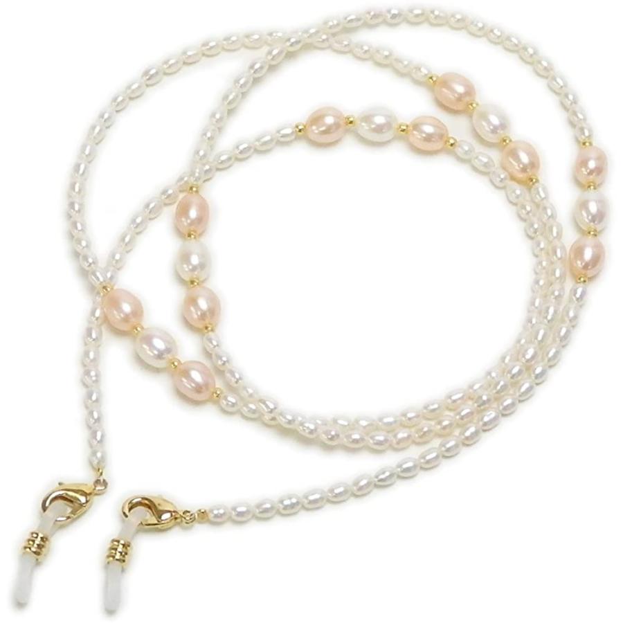 メール便 ネックレスになる 淡水パール メガネチェーン オレンジパール ネックレス 眼鏡チェーン グラスコード 淡水真珠 クリスマス ギフトに プレゼントに |  | 01