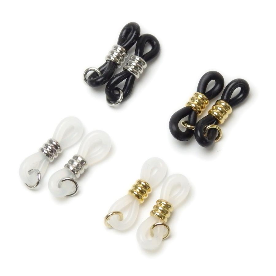 メール便 メガネ留め ゴム 2ペア メガネゴム めがね止め めがね留めゴム メガネチェーン用 替えゴム 眼鏡チェーン アンブレラマーカー つゆ先用 |  | 01