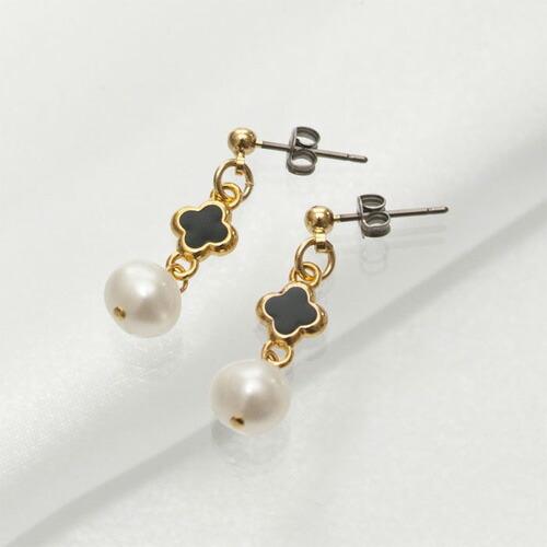 メール便 淡水真珠 プチセレブモチーフ ピアス イヤリング パール レディース チタンピアス 母の日 ギフトに プレゼントに |  | 04