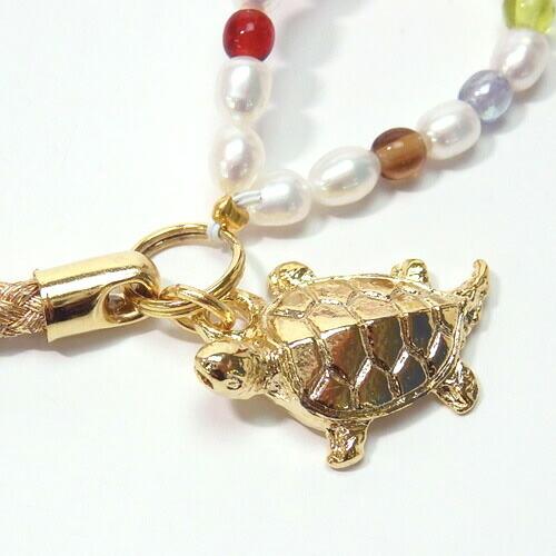 メール便 七色 厄除け ＆ 開運 亀 蛙 カメ カエル 淡水パール 携帯ストラップ 根付 根付け ストラップ 風水 7色 キーホルダー |  | 01
