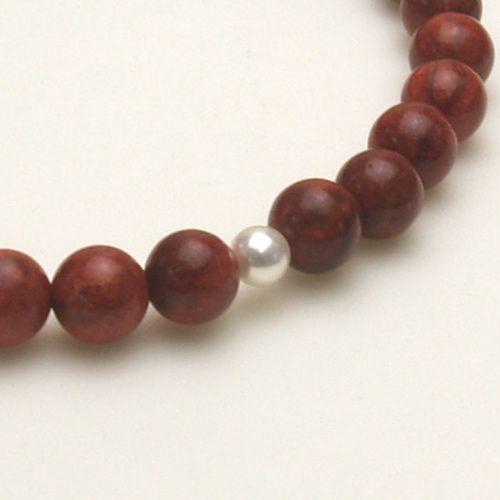 本真珠 念珠 スポンジサンゴ 10mm 天然石 本真珠6.0〜7.0mm 念珠ケース付き 数珠 念誦 クリスマス ギフトに プレゼントに |  | 01