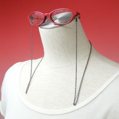 メール便 メガネチェーン シンプル アズキチェーン 眼鏡チェーン ゴールド色 シルバー色 ピンクゴールド色 ガンメタ色 ホワイトデー ギフトに プレゼントに |  | 10