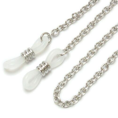 メール便 メガネチェーン シンプル アズキチェーン 眼鏡チェーン ゴールド色 シルバー色 ピンクゴールド色 ガンメタ色 ホワイトデー ギフトに プレゼントに |  | 02