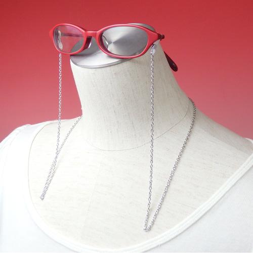 メール便 メガネチェーン シンプルチェーン 眼鏡チェーン アズキチェーン ピンクゴールド色 ガンメタ色 金 銀 マスクチェーン マスクストラップ |  | 03