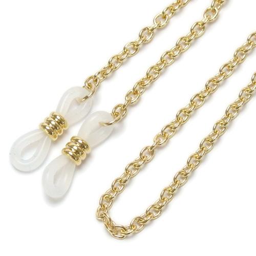 メール便 メガネチェーン シンプルチェーン 眼鏡チェーン アズキチェーン ピンクゴールド色 ガンメタ色 金 銀 マスクチェーン マスクストラップ |  | 05