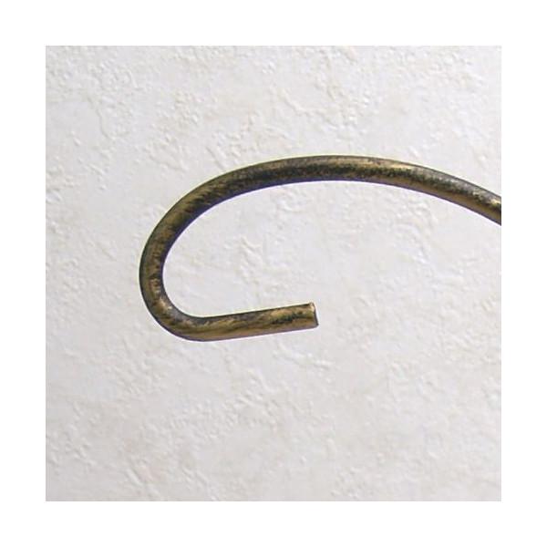 サンキャッチャーを吊るす スタンド 金古美 アンティークゴールド色 卓上スタンドタイプ サンキャッチャー アンティーク調 クリスタル ワイヤースタンド |  | 01