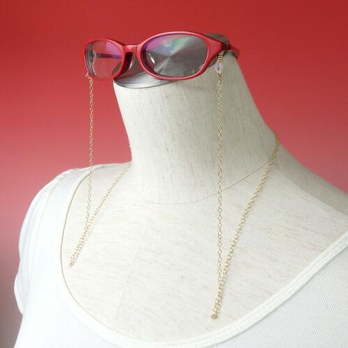 メガネチェーン K18 金 丸線あずき 18金 ゴールドチェーン ネックレスになる 2WAY ゴールド 眼鏡チェーン 母の日 父の日 敬老の日 マスクチェーン 爆買 |  | 02