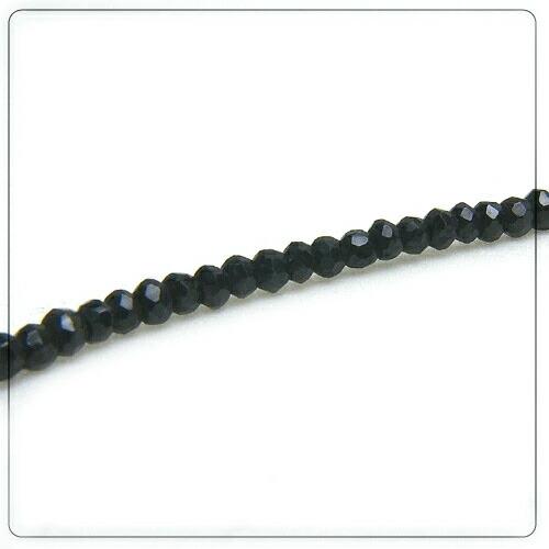 メール便 ブラックスピネル ネックレス 50cm メンズ レディース 男女兼用 ユニセックス 2-3mm 黒 ブラック スピネル バレンタイン ギフトに プレゼントに |  | 01