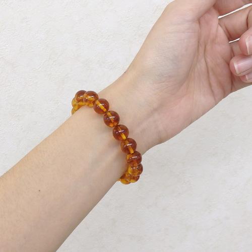 琥珀 念珠 ブレスレット 10mm 玉 コハク アンバー 念誦 ブレスレット 風水 パワーストーン ブレス クリスマス ギフトに プレゼントに |  | 02