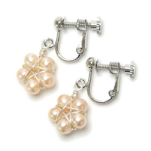メール便 ピアス イヤリング ペンタゴンスターフラワー パール お花パール フックピアス 淡水真珠 淡水パール レディース プチプラ ステンレスピアス |  | 05