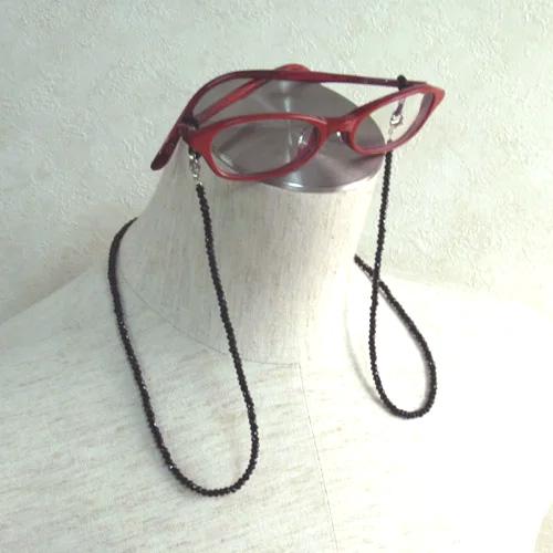 メール便 メガネチェーン ブラックスピネル ネックレスになる 眼鏡チェーン メンズ 男性用 風水カラー 黒 マスクチェーン クリスマス ギフトに プレゼントに |  | 01