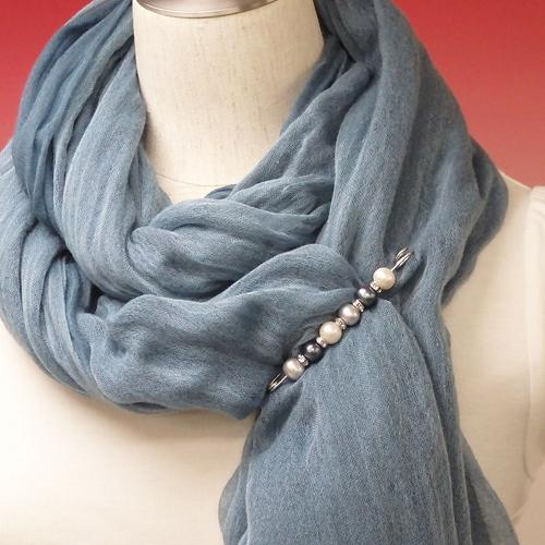 ショールピン 3色 ブルー系 淡水真珠 カブトピン ロンデル 三色 母の日 プレゼント ギフト ブローチピン 卒園式 卒業式 入学式 フォーマル 結婚式 パール |  | 02