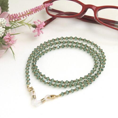 クロネコ便 ギフトケース付きネックレスになる メガネチェーン キラキラ スワロフスキー 贅沢2WAY 眼鏡チェーン 母の日 父の日 敬老の日 マスクチェーン |  | 05