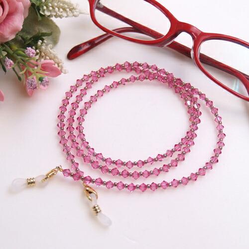 ギフトケース入り ネックレスになる メガネチェーン キラキラ スワロフスキー 贅沢2WAY 眼鏡チェーン 母の日 父の日 敬老の日 風水カラー マスクチェーン |  | 07