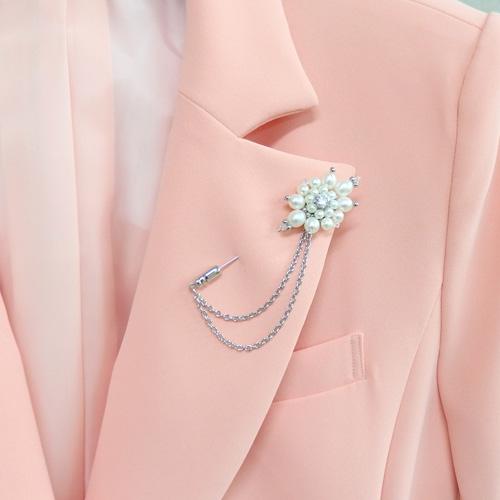 ハットピン ブローチ パール トラッド 淡水真珠 お花 淡水パール チェーン クリスマス ギフトに プレゼントに |  | 01