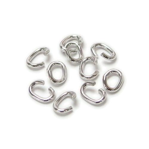 メール便 シルバー 銀 Cカン 10個 線径0.5mm タテ3.0mm X ヨコ2.2mm 銀製 Ag アクセサリーパーツ 金具 アクセサリー作成 修理 | 