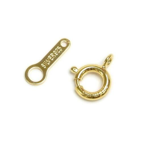 メール便 シルバー 引き輪 ＆ 板ダルマ ヒキワ 1セット 6mm 銀色 金色 プレート 銀製 Ag ひきわ 6ミリ 925 ゴールドカラー パーツ 金具 silver_s |  | 02