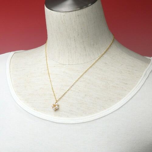 淡水パール ペンタゴンスターフラワー パール ペンダント ネックレス ゴールドカラー シルバーカラー 淡水真珠 レディース クリスマス ギフトに プレゼントに |  | 03