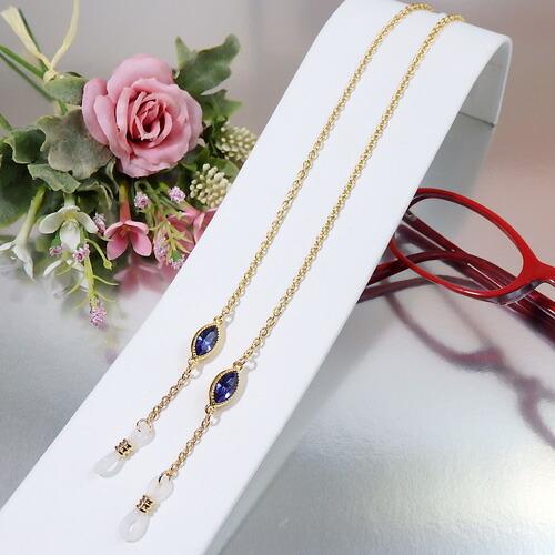 メール便 大粒ビジュースワロ メガネチェーン マーキス クリスタル スワロフスキー 眼鏡チェーン ハロウィン ギフトに プレゼントに シトラスグリーン |  | 06