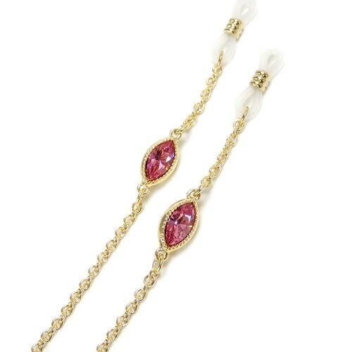 メール便 大粒ビジュースワロ メガネチェーン マーキス クリスタル スワロフスキー 眼鏡チェーン ハロウィン ギフトに プレゼントに シトラスグリーン |  | 07