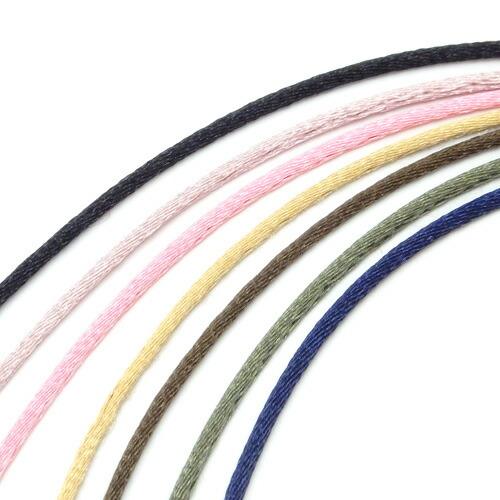 メール便 メガネチェーン フランス製 サテンコード カラフル シンプル 眼鏡チェーン グラスコード 軽量 眼鏡紐 マスクチェーン |  | 02