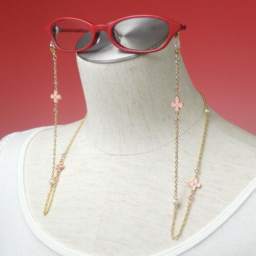 メール便 ネックレスになる メガネチェーン フラワーパール スワロフスキー 淡水パール 眼鏡チェーン 真珠 マスクチェーン バレンタイン ギフトに プレゼントに |  | 11