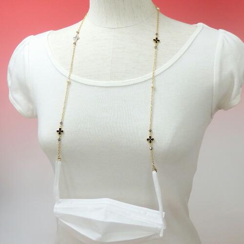 ギフトケース付き ネックレスになる メガネチェーン フラワーパール スワロフスキー 淡水パール ネックレス グラスコード 真珠 マスクチェーン |  | 10