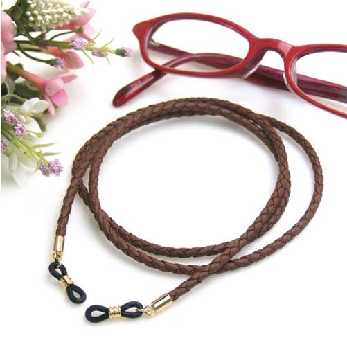 メール便 四つ編み エコレザー メガネチェーン めがねコード レザー調 合皮 グラスコード 男女兼用 メンズ レディース マスクチェーン マスクストラップ |  | 07