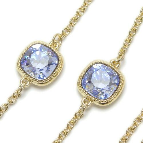 大粒ビジュースワロ メガネチェーン スクエア スワロフスキー 金色 めがねチェーン ゴールドカラー シトラスグリーン クリスマス ギフトに プレゼントに |  | 05