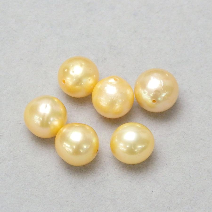 ネックレス 南洋 ゴールデンバロックパール K10 南洋真珠 10金 ゴールドネックレス 8.5〜9.0mm シンプル ゴールデン スルーネックレス |  | 02