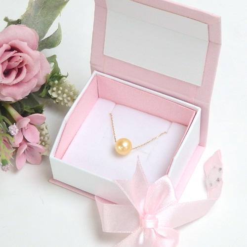 ネックレス 南洋 ゴールデンバロックパール K10 南洋真珠 10金 ゴールドネックレス 8.5〜9.0mm シンプル ゴールデン スルーネックレス |  | 05