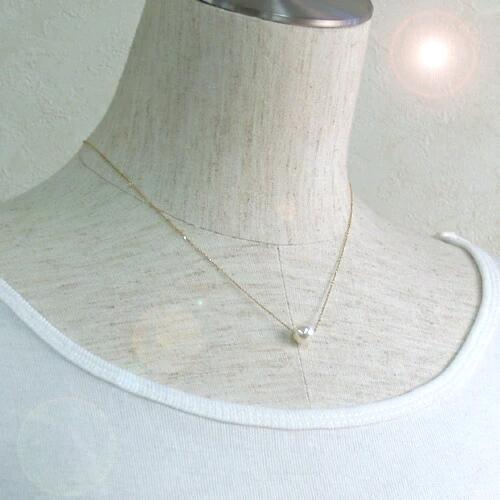 ケース入り あこや本真珠 K10 スルーネックレス 7.5〜8.0mm パール 10金 ゴールドネックレス シンプル アコヤ真珠 クリスマス ギフトに プレゼントに |  | 01