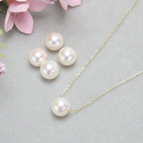 ケース入り あこや本真珠 K10 スルーネックレス 7.5〜8.0mm パール 10金 ゴールドネックレス シンプル アコヤ真珠 クリスマス ギフトに プレゼントに |  | 04