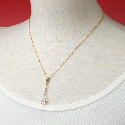 ギフトケース入り クリスマスツリー ネックレス スワロフスキービーズ エレメント ペンダント レディース Xmas クリスマス プレゼント ギフト商品 |  | 05