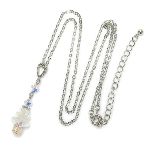 ギフトケース入り クリスマスツリー ネックレス スワロフスキービーズ エレメント ペンダント レディース Xmas クリスマス プレゼント ギフト商品 |  | 07