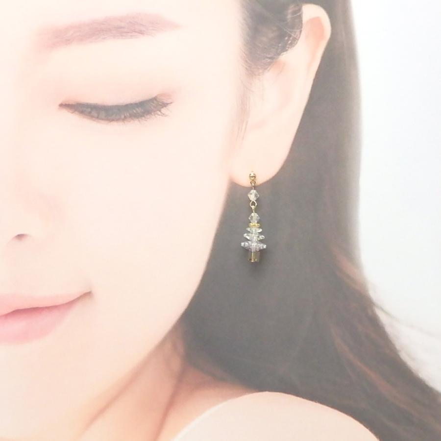 ギフトケース入り クリスマスツリー ＆ 雪だるま スワロフスキー ピアス チタンピアス イヤリング スノーマン レディース プレゼント ギフト 爆買 |  | 10