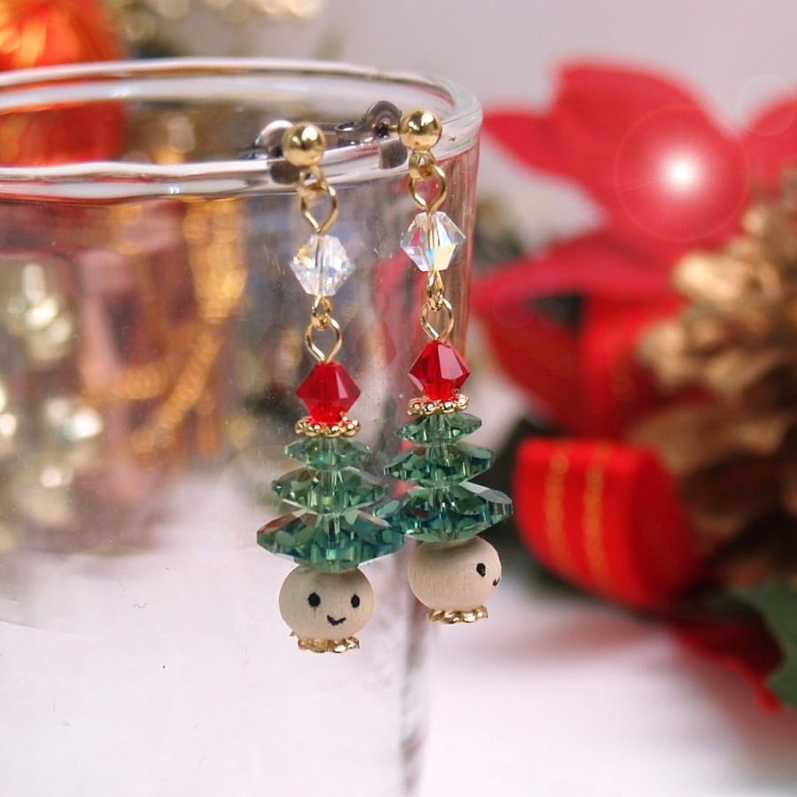 クリスマスツリー坊や ピアス イヤリング チタンピアス スワロフスキー ビーズ レディース プレゼント ギフト ショップループ 通販 Yahoo ショッピング