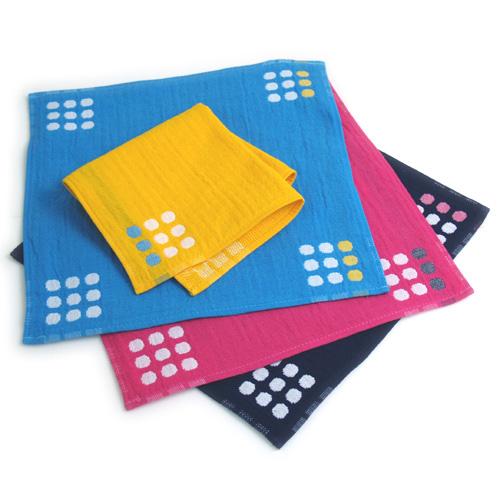 ブリーズブロンズ 消臭 ガーゼ ミニタオル ドット タオルハンカチ T-10 日本製 今治タオル 消臭タオル 体臭を消臭繊維で分解消臭 |  | 03