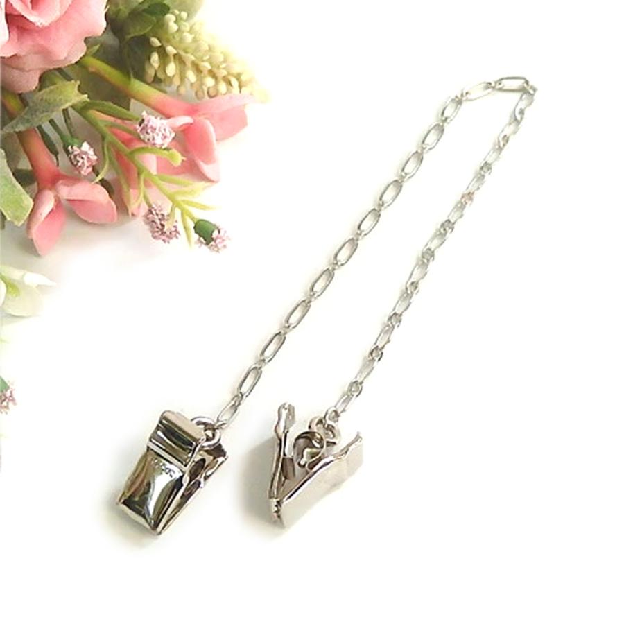 メール便 帽子クリップ フィガロチェーン ショート ワニグチ クリップ 帽子留め レディース ハットクリップ 帽子止めホルダー 帽子ストッパー ハットキーパー |  | 02