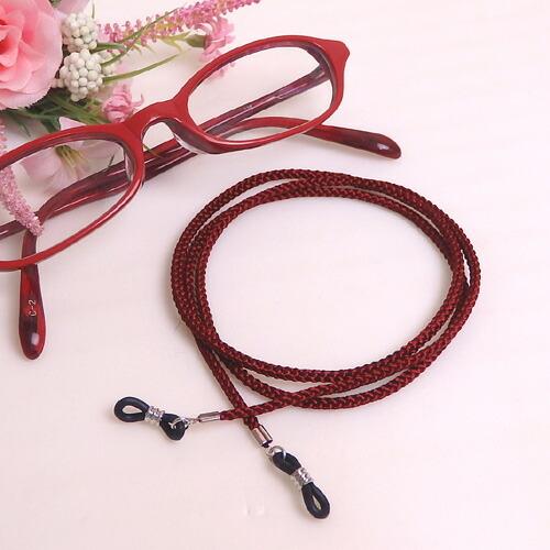 メール便 江戸打ち 組紐 メガネチェーン グラスコード 組み紐 メガネ紐 眼鏡コード 日本製 男性用 女性用 メンズ レディース 軽量 マスクチェーン |  | 04