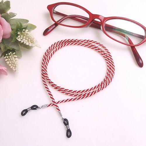 メール便 江戸打ち 組紐 メガネチェーン グラスコード 組み紐 メガネ紐 眼鏡コード 日本製 男性用 女性用 メンズ レディース 軽量 マスクチェーン |  | 08