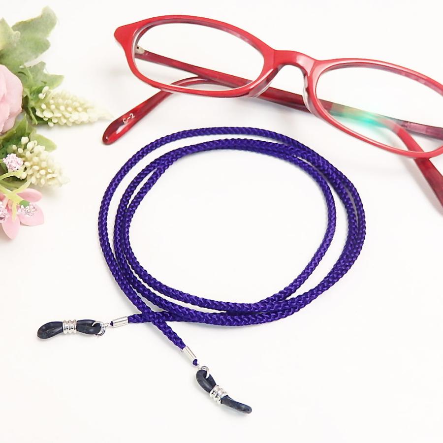 メール便 江戸打ち 組紐 メガネチェーン グラスコード 組み紐 メガネ紐 眼鏡コード 日本製 男性用 女性用 メンズ レディース 軽量 マスクチェーン |  | 09